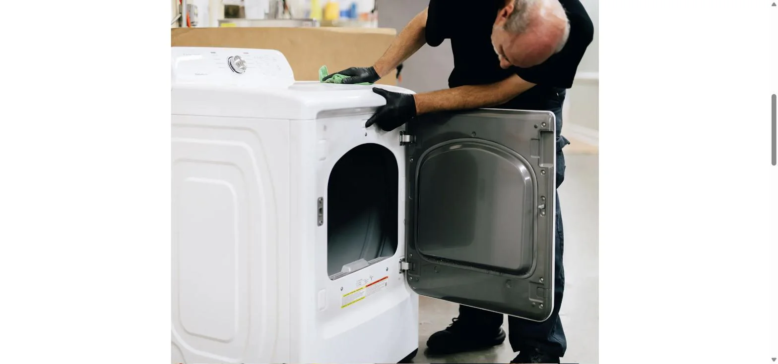 Prism Specialty Restoration technician restoring a damaged appliance, one of Kitchen Guard’s commercial kitchen partners in Cincinnati