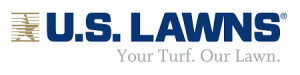 US Lawns colored logo with tagline