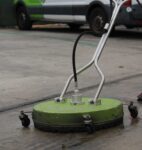 Green Steam equipment close-up photo